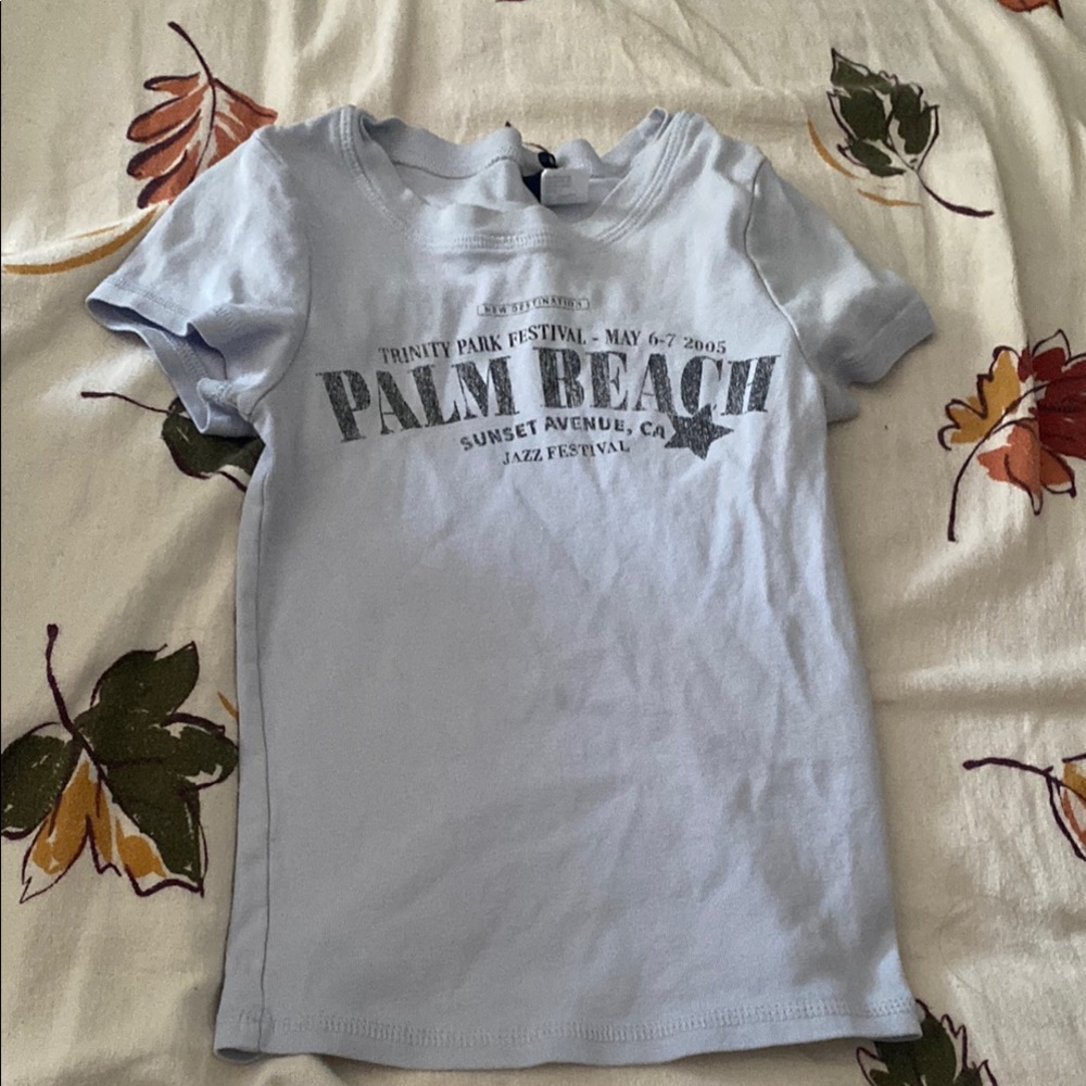Palm Beach Light Blue fitted full top
